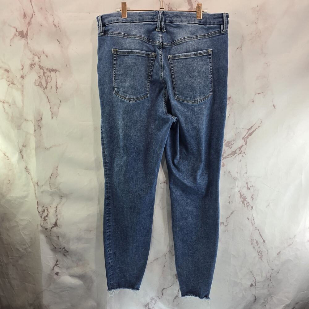 Good American Jeans Womens 14 16 18 Denim High Rise Medium Wash Skinny